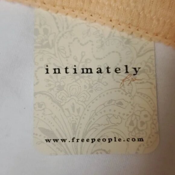 Intimately Free People Pointelle Bralette in Light Orange Size S NWT $30 - Picture 7 of 11